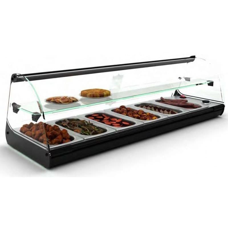 Vitrine bain-marie àposer 6 GN1/3 SAYL