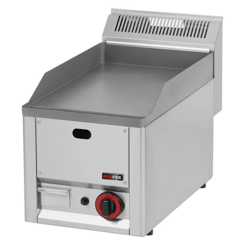 Plaque à snacker lisse gaz REDFOX