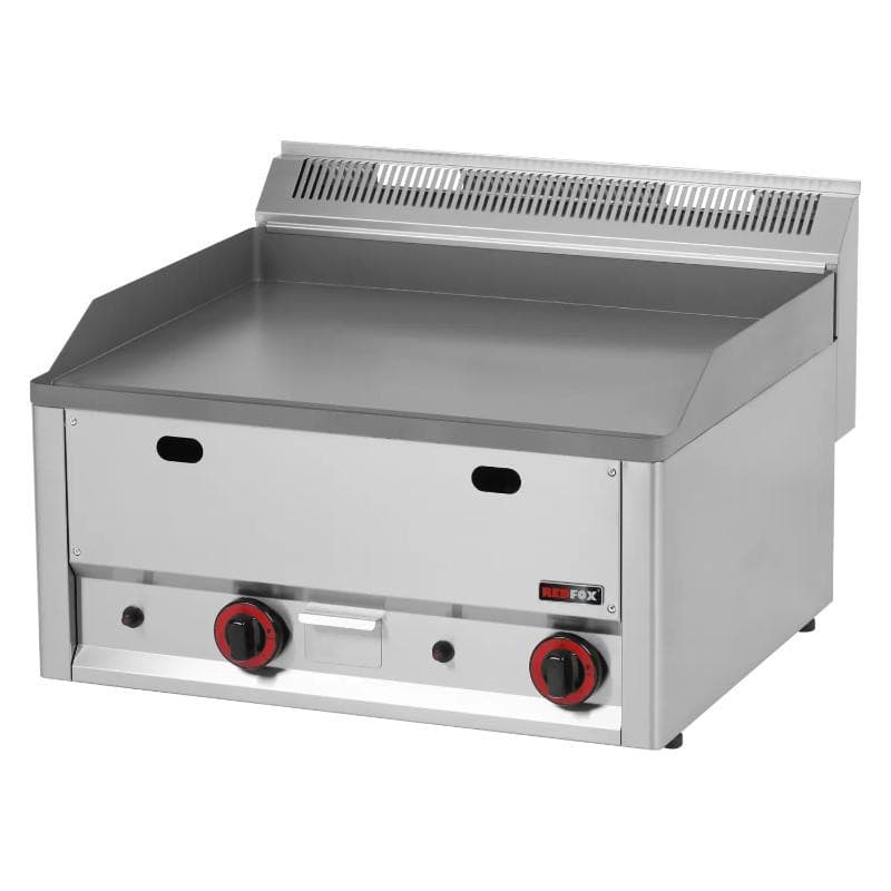 Plaque à snacker lisse gaz REDFOX