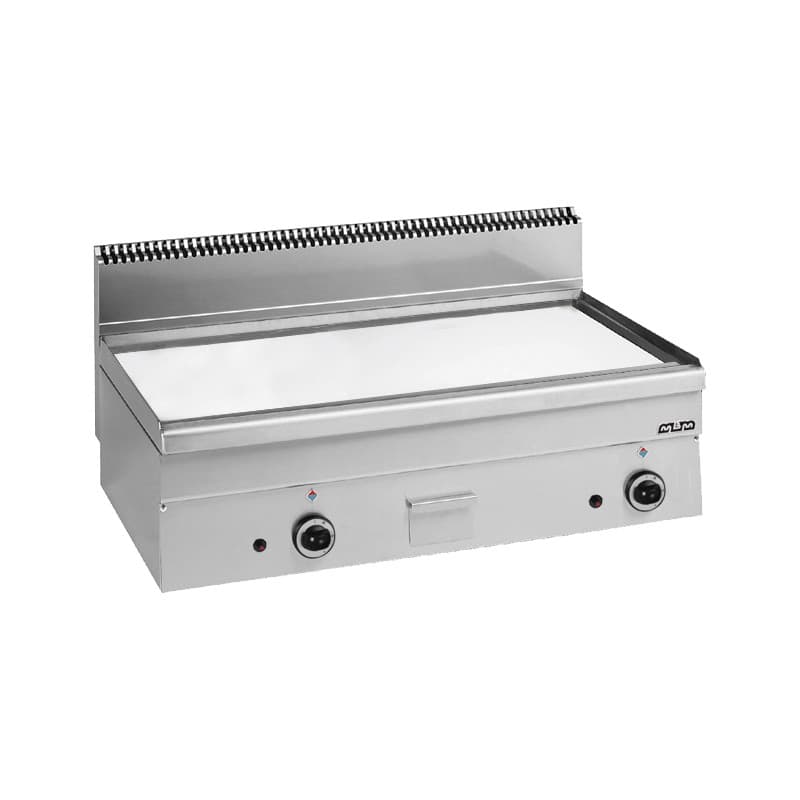 Plaque grillade minima 600 lisse gaz chromé MBM