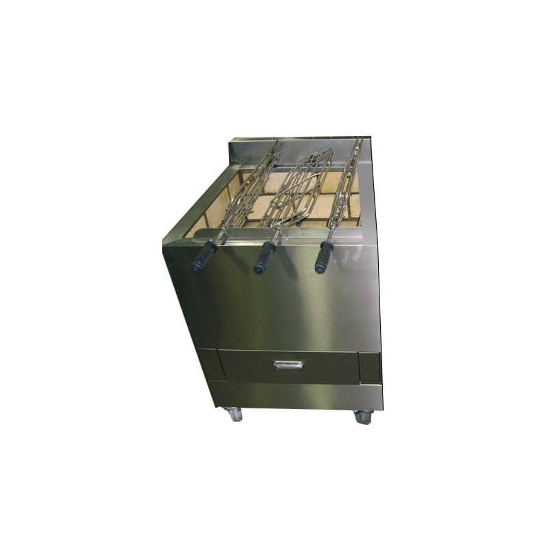 Barbecue portugais 3 grilles rotatives