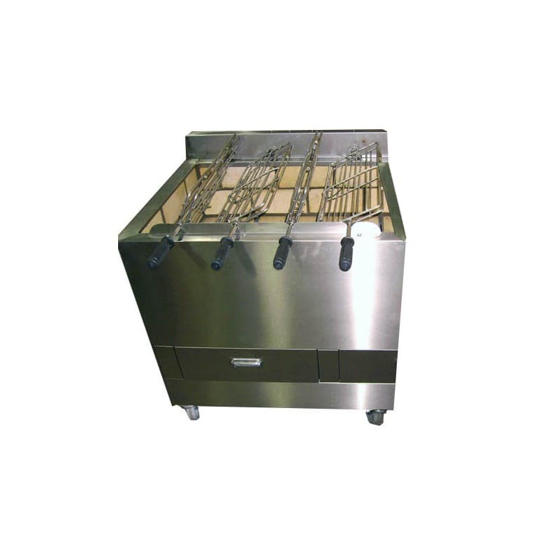 Barbecue portugais 4 grilles rotatives