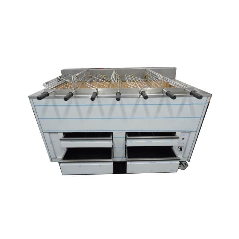 Barbecue portugais 8 grilles rotatives