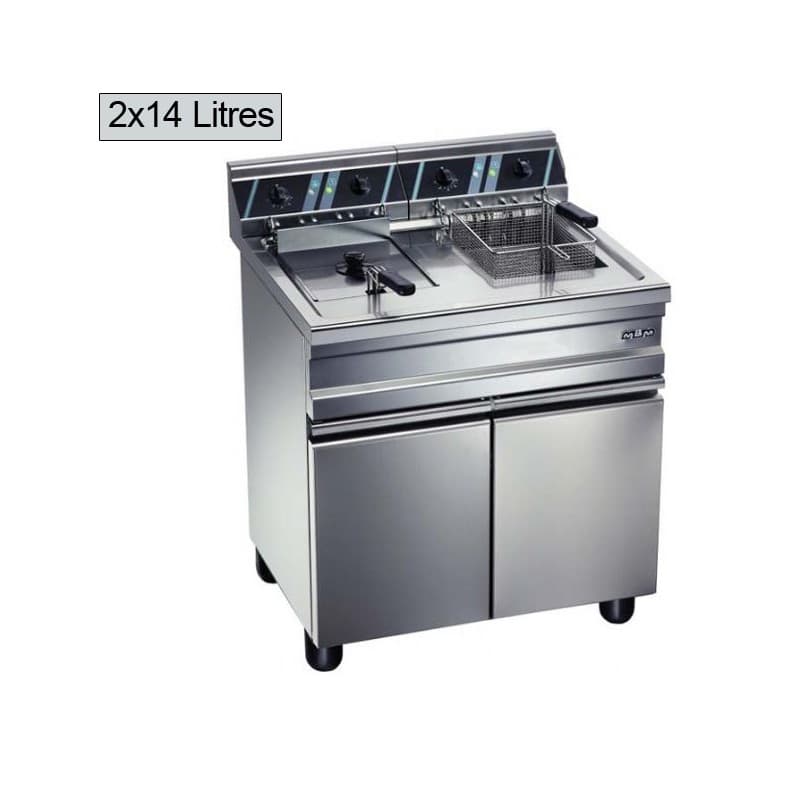 Friteuse électrique sur coffre 2x14 L MBM MBM