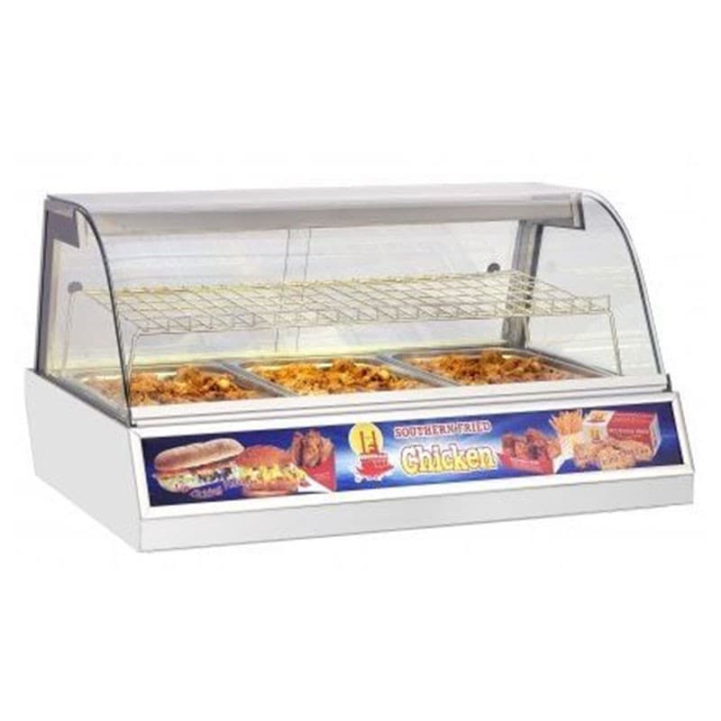 Vitrine chauffante à 3 paniers VIZU