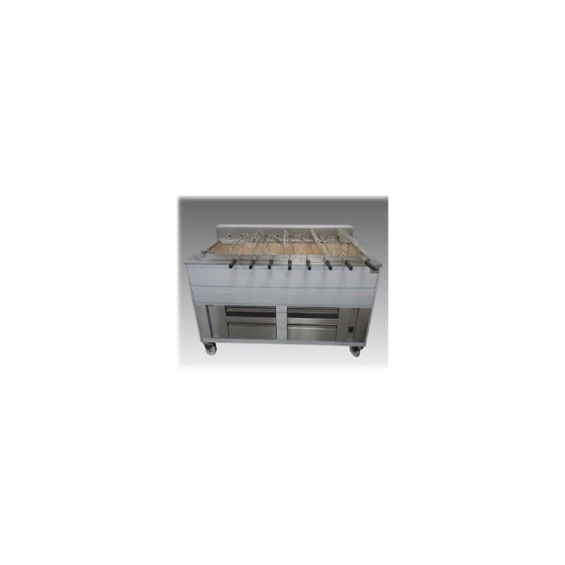 Barbecue portugais 9 grilles rotatives +1 fixe