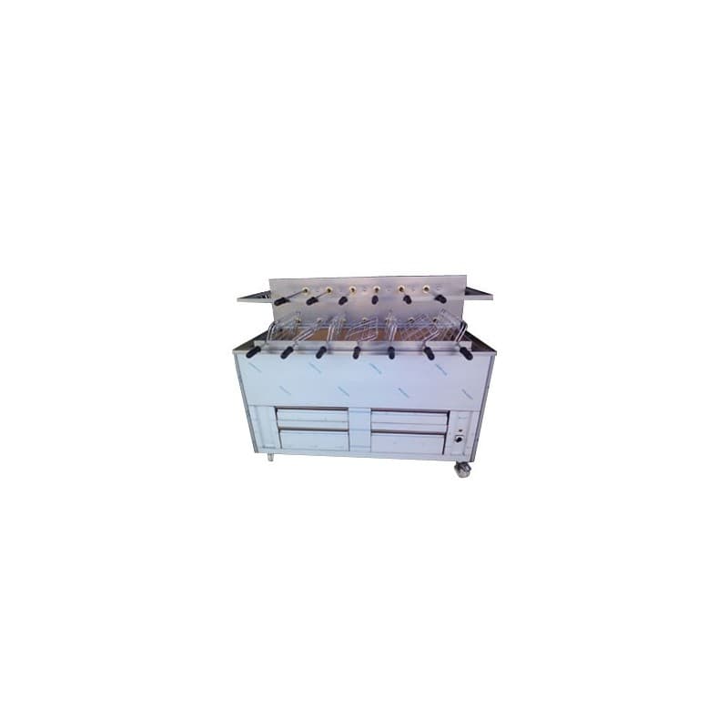 Barbecue portugais 13 grilles rotatives à2 étages