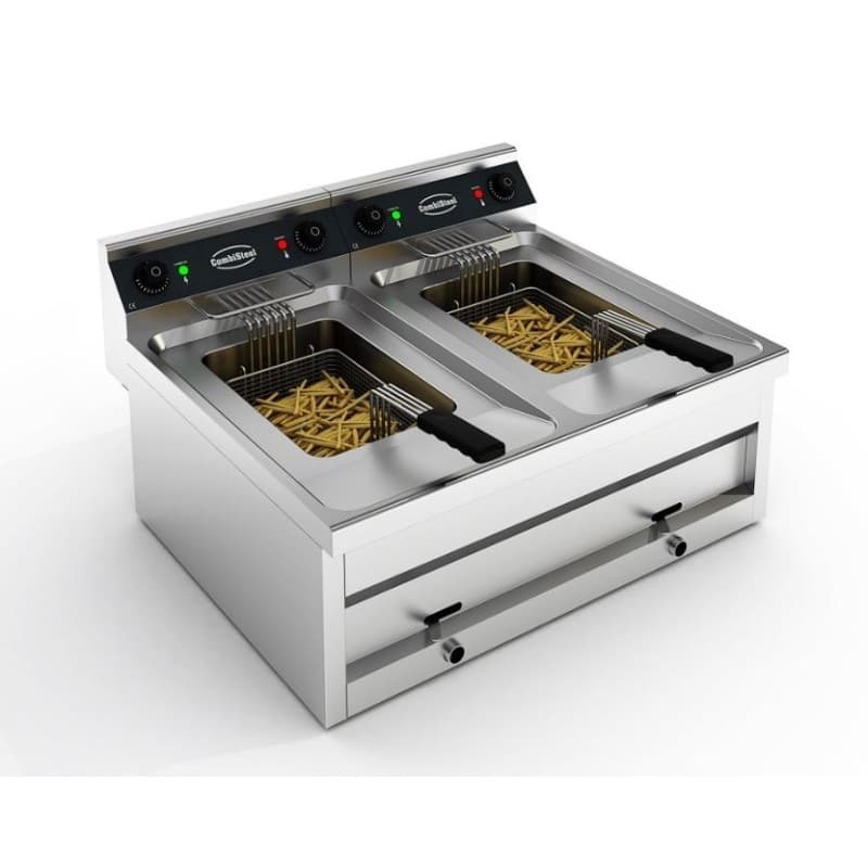 Friteuse electrique 2x12L COMBISTEEL