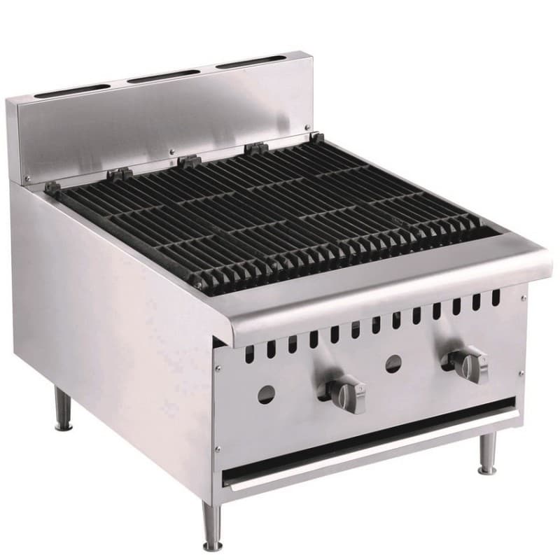 Grill à Gaz 2 brûleurs COMBISTEEL