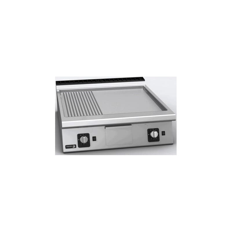 Plaque gaz lisse/Surface chromee Fagor