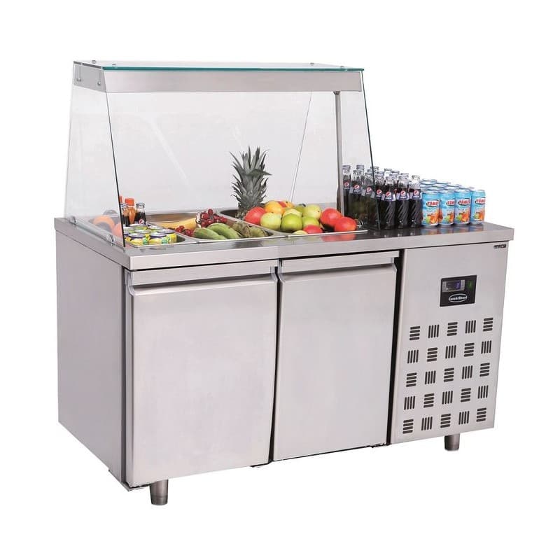 SALADETTE 2 PORTES 3x 1/1GN RÉCIPIENT COMBISTEEL