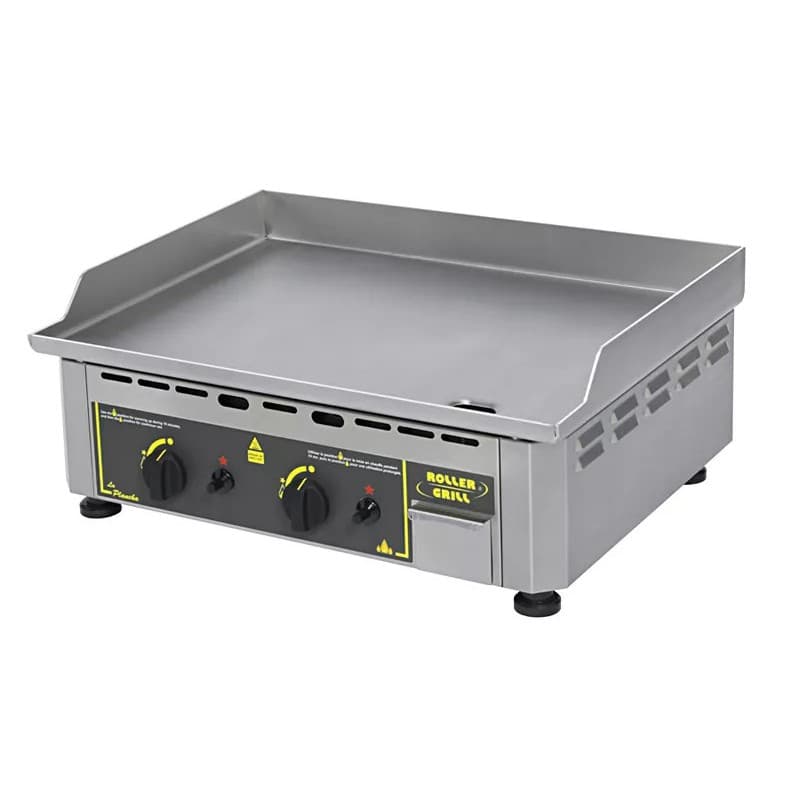 Plancha gaz professionnelle inox - 2 feux ROLLER GRILL