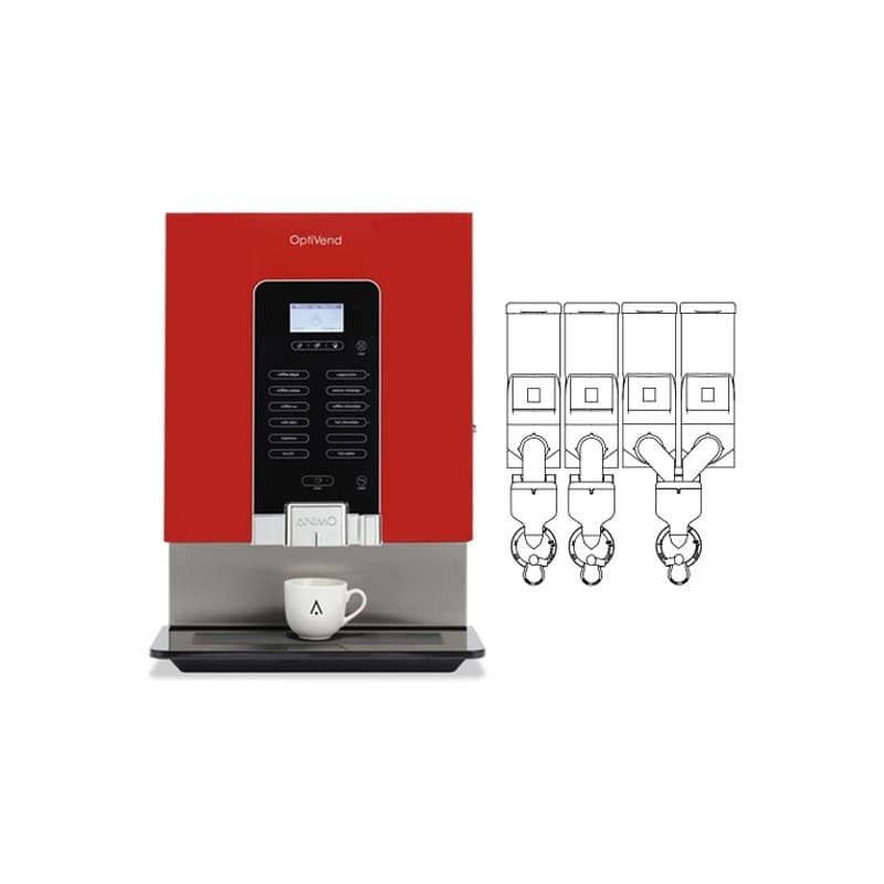 Distributeur café 4 bacs 9.2 L OPTIVEND ANIMO ANIMO