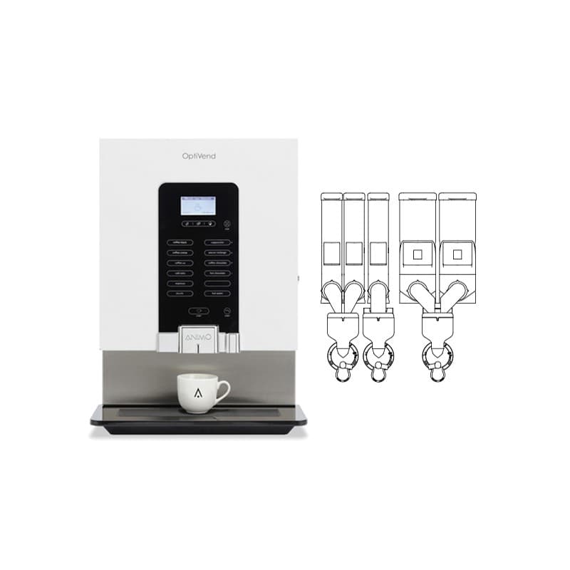 Distributeur café 5 bacs 8.2 L OPTIVEND ANIMO ANIMO