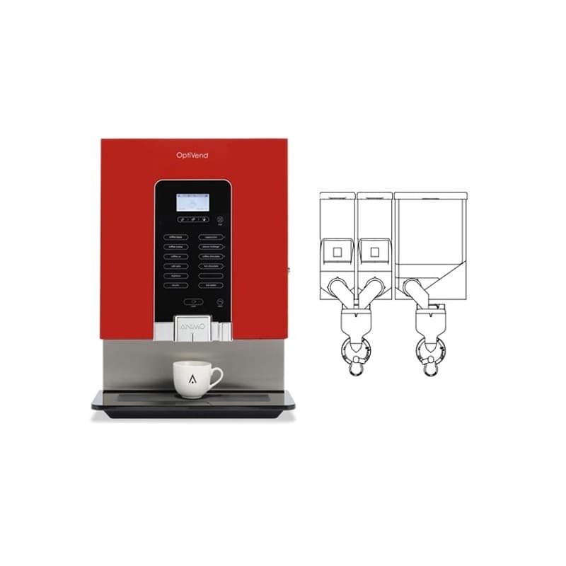 Distributeur café 3 bacs 9.7 L OPTIVEND ANIMO ANIMO