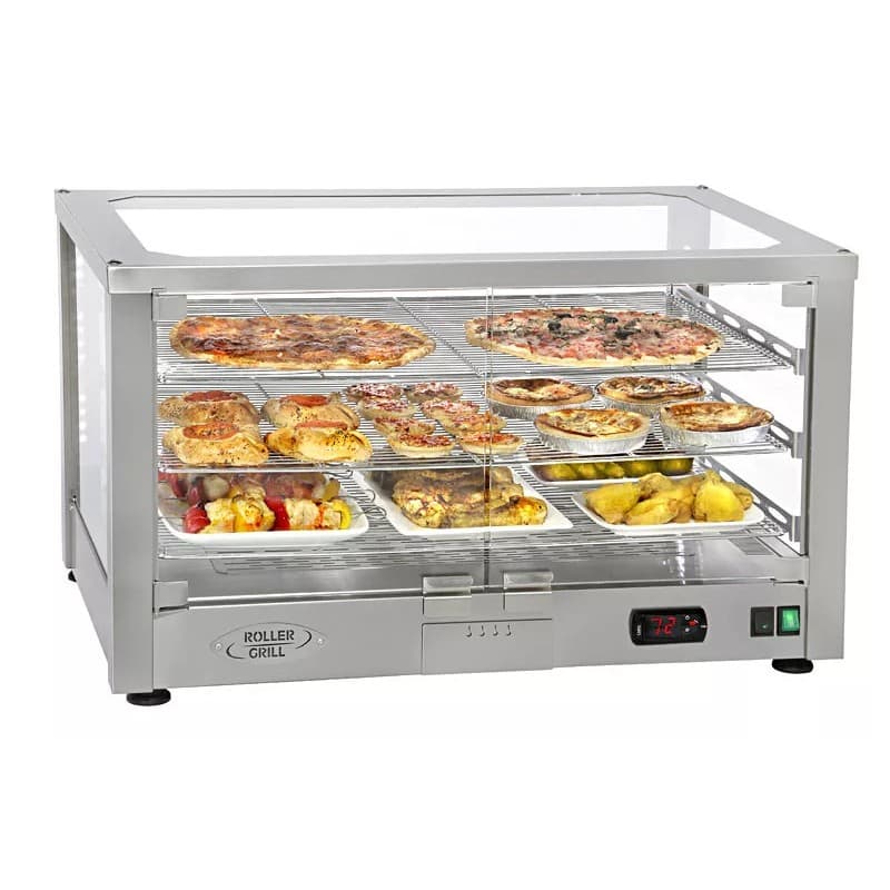 Vitrine chauffante ventilée - 2 grilles ROLLER GRILL