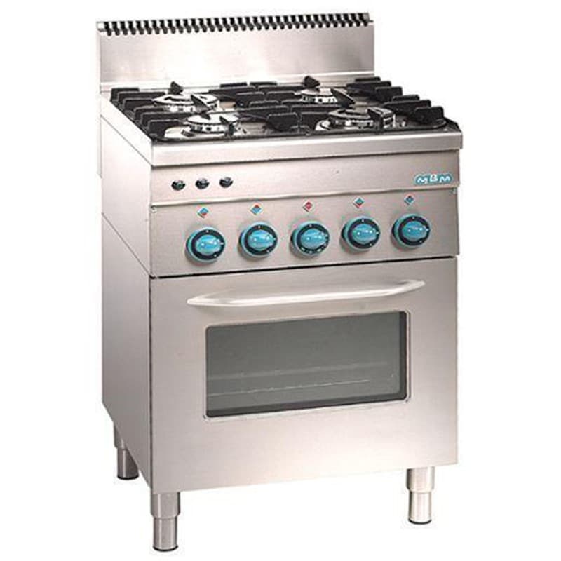 Fourneau électrique 4 feux avec four et grill MBM