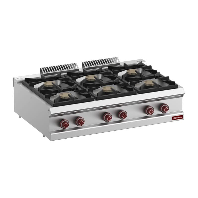 Cuisinière gaz 6 feux vifs -Top- DIAMOND