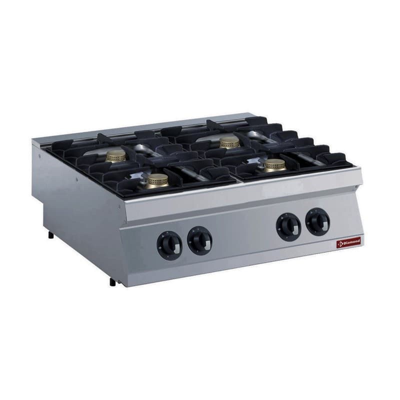 Cuisinière gaz 4 feux, 4x 5,5 kW DIAMOND