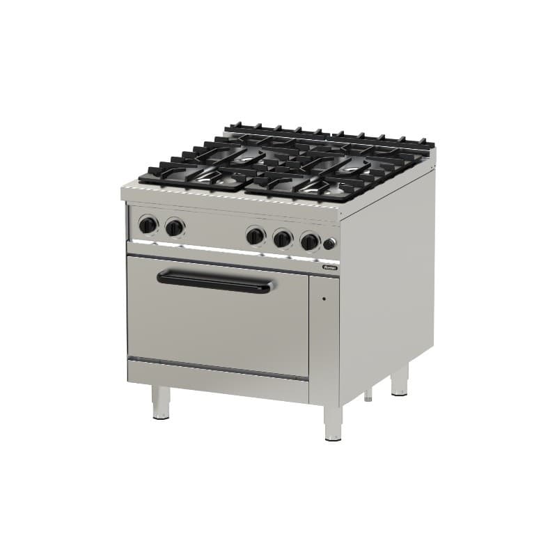 FOURNEAU GAZ 4 FEUX AVEC FOUR ELECTRIQUE 46KW NAYATI