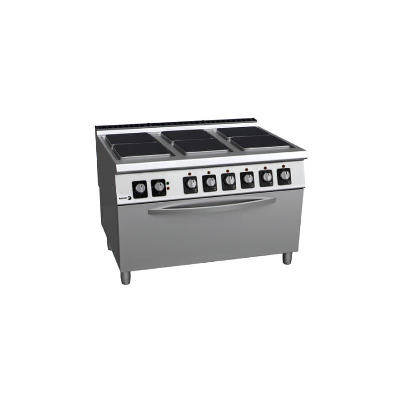 Fourneau electrique avec four 4 Plaques Fagor