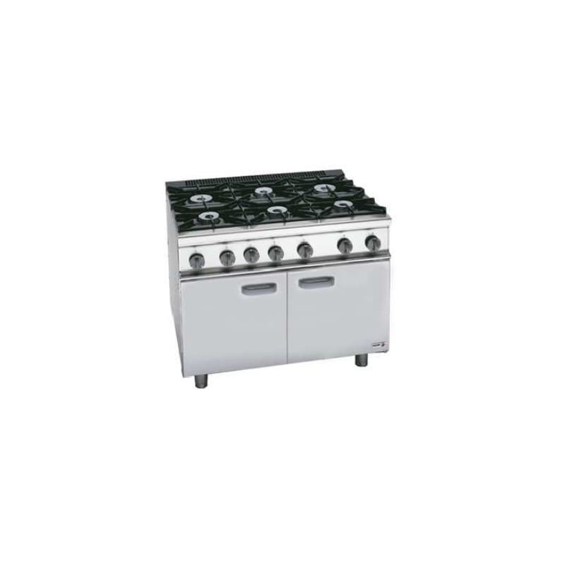 Fourneau gaz 6 feux avec four style anglais Fagor