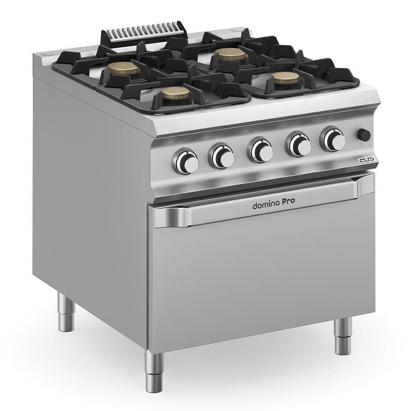 Fourneau 4 zones avec four gaz XL - DOMINA 900 PRO MBM