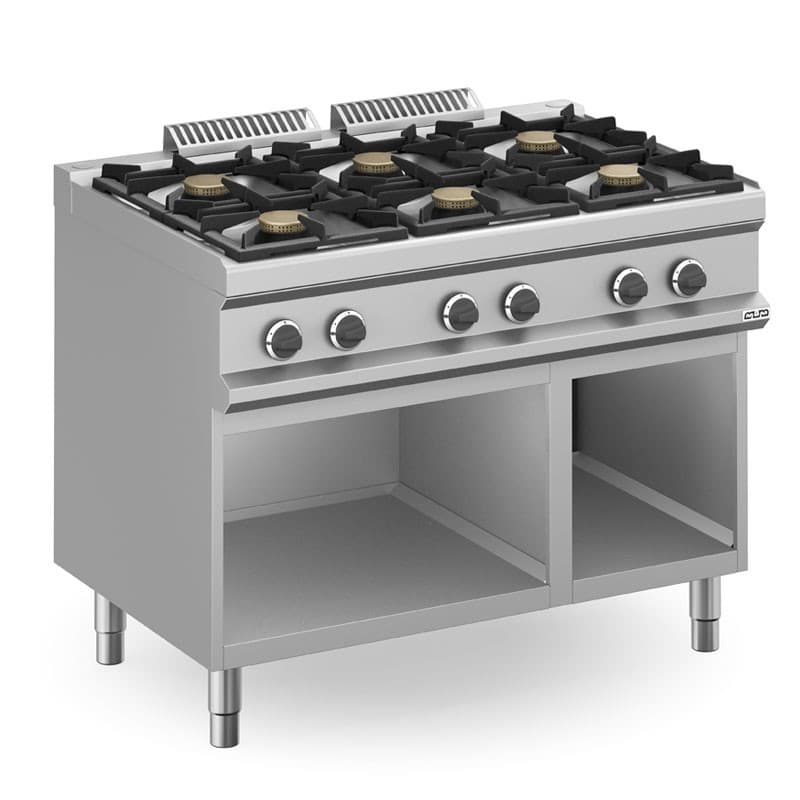 Fourneau a gaz 6 x 5,5kw feux magristra plus 700 MBM
