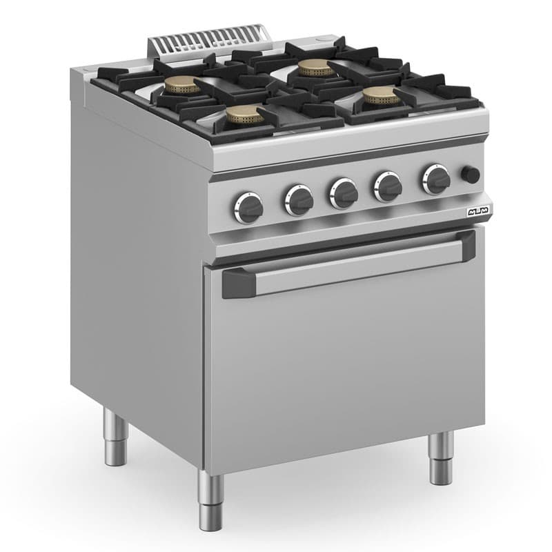 Fourneau a gaz 4x5,5kw feux sur four gaz plus 700 MBM