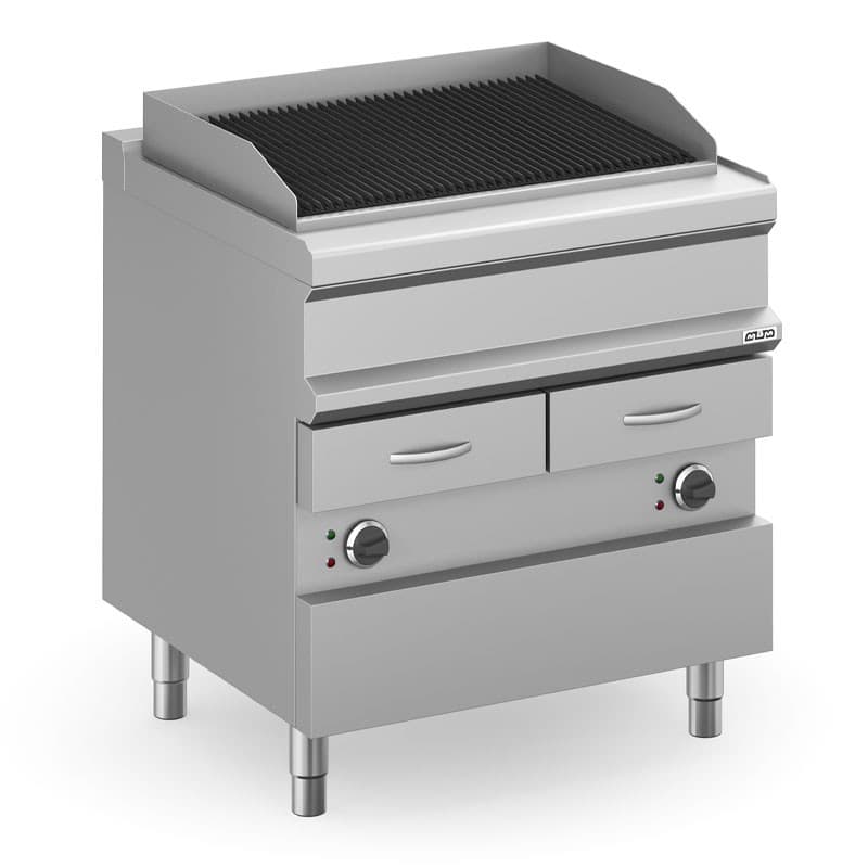 Grillade charcoal 2 zone électrique sur placard MBM