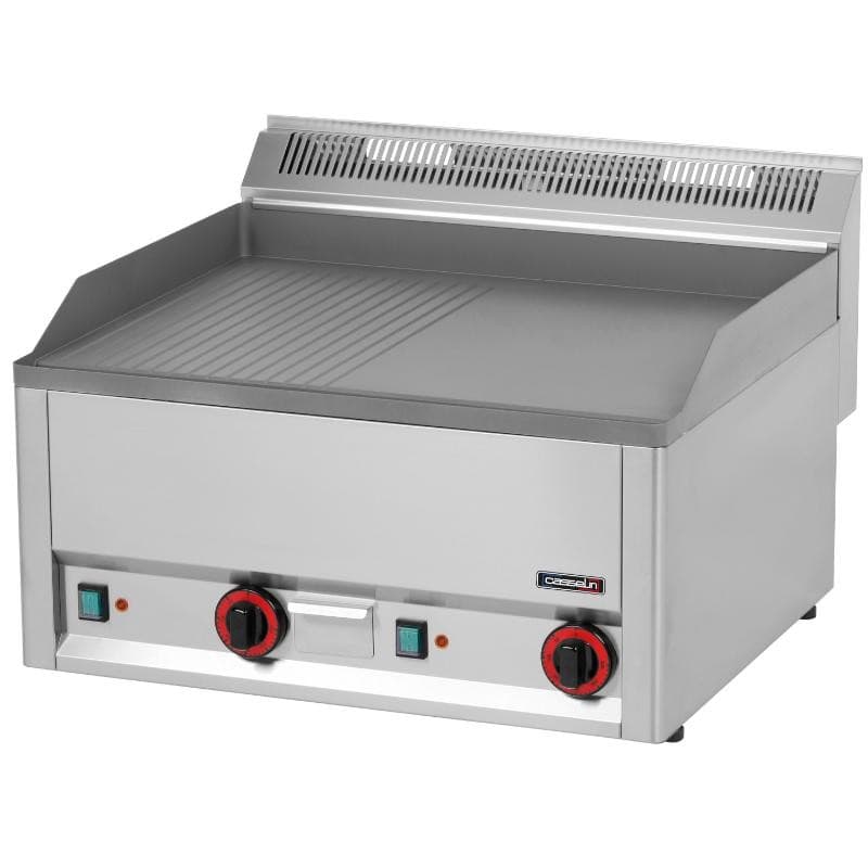 Plaque à snacker Fonte Rainurée Lisse 66 CASSELIN