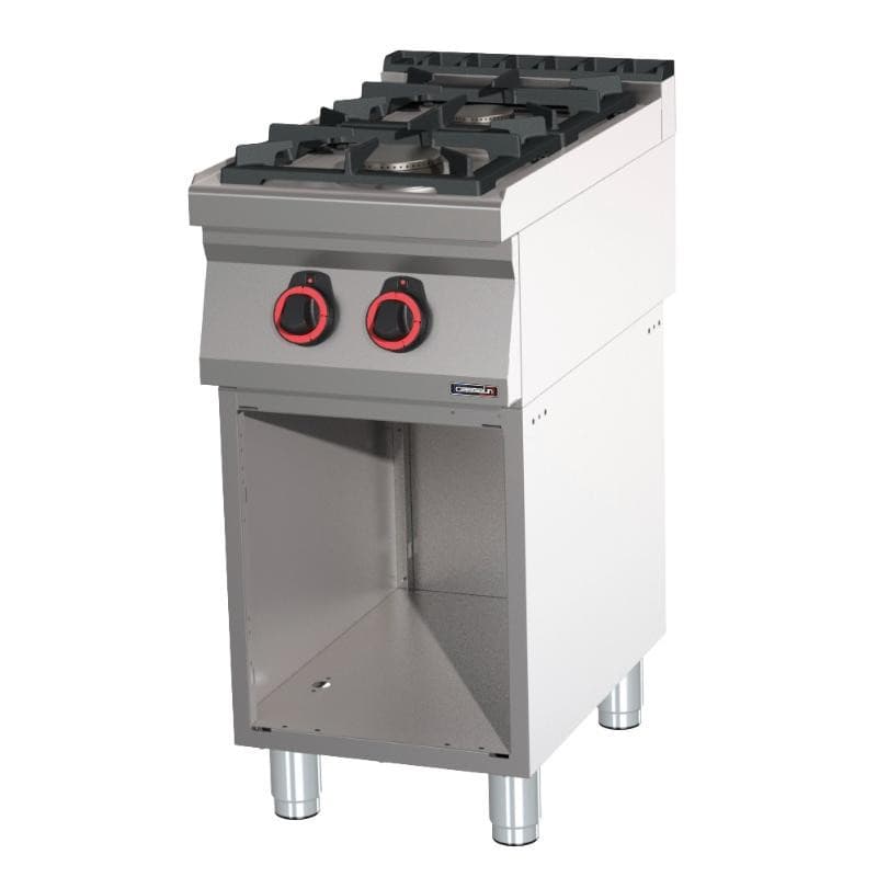 Fourneau gaz 2 feux avec soubassement 40 CASSELIN