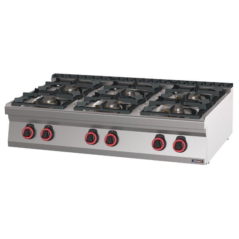 Fourneau gaz à poser 6 feux HP 120 CASSELIN