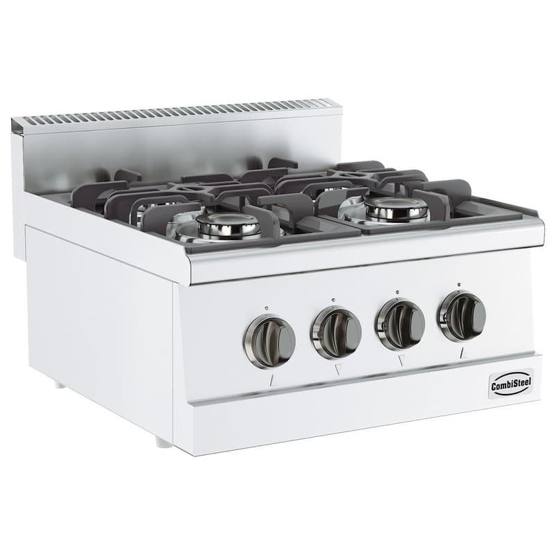 BASE 600 CUISINIERE A GAZ 4 BR. COMBISTEEL