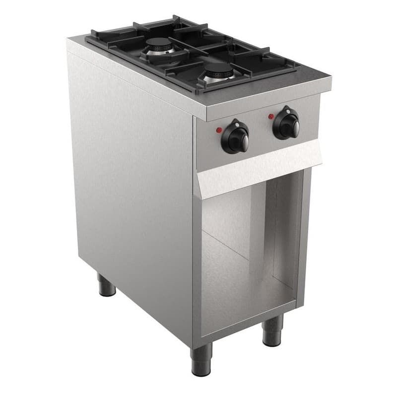 BASE 700 CUISINIERE A GAZ 2 BR. COMBISTEEL