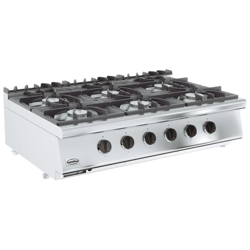 BASE 700 CUISINIERE A GAZ 6 BR. COMBISTEEL