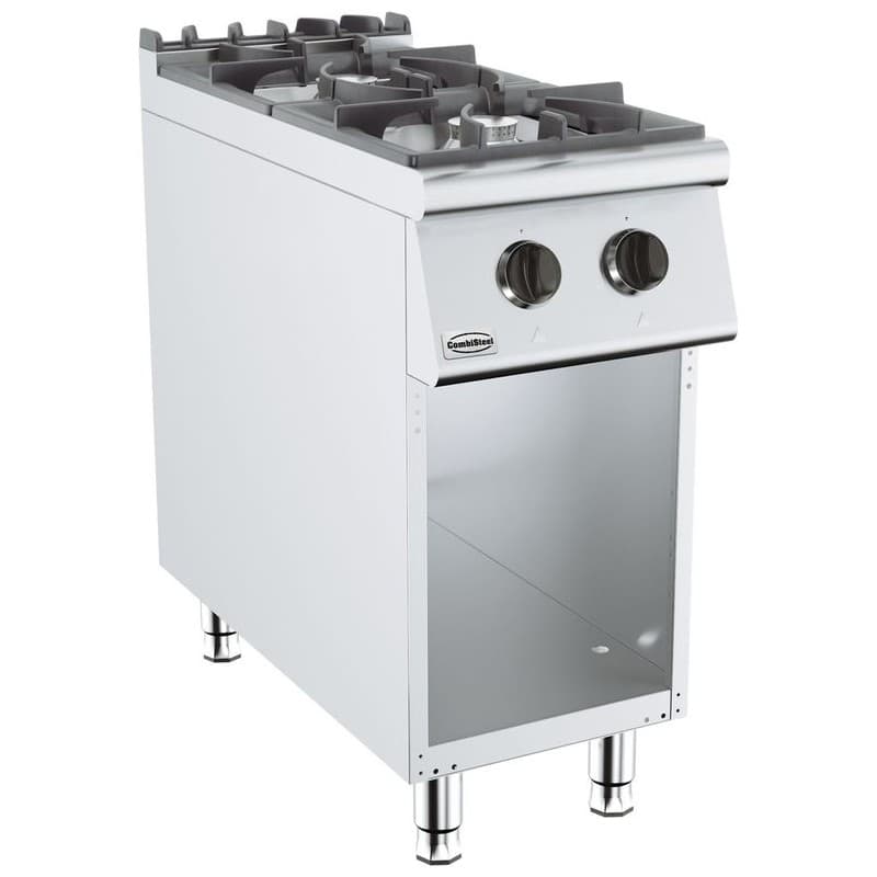 BASE 900 CUISINIRE A GAZ 2 BR. COMBISTEEL