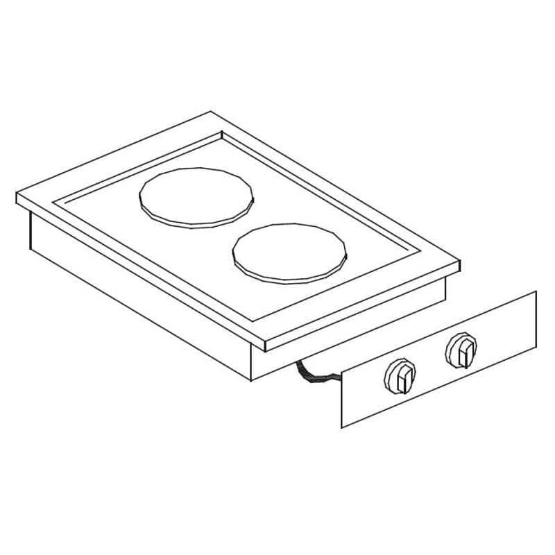 CUISINIÈRE ÉL. 2 PL. COMBISTEEL