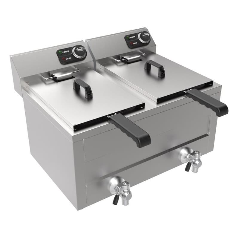 FRITEUSE POSABLE ÉLECTRIQUE 2X8L 2X3KW COMBISTEEL