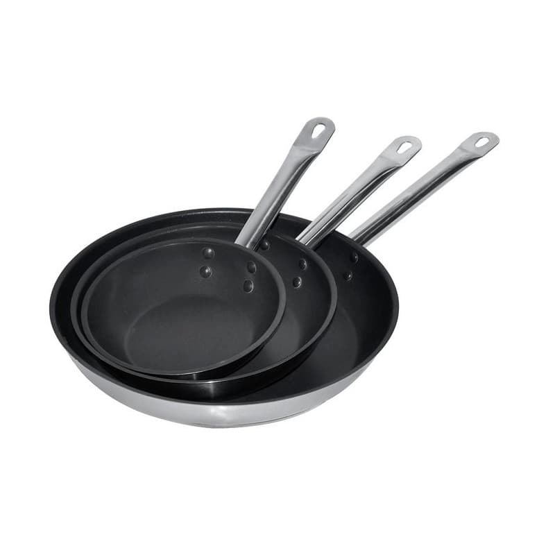 POÊLE À FRIRE AVEC REVÊTEMENT ANTIADHESIF COMBISTEEL