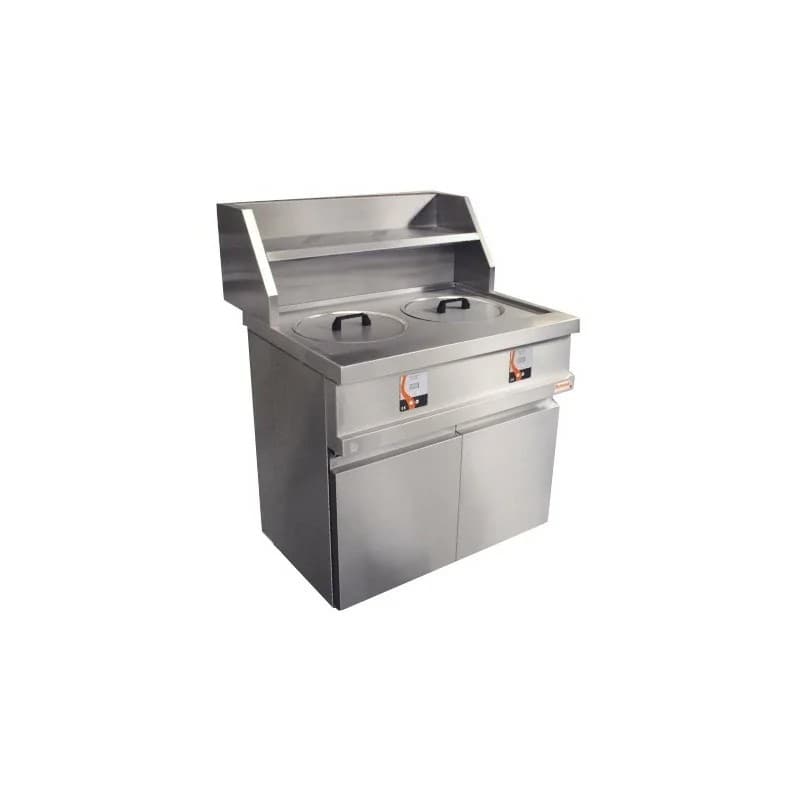 Friteuse électrique à gaz 2 cuves rondes BERTRAND