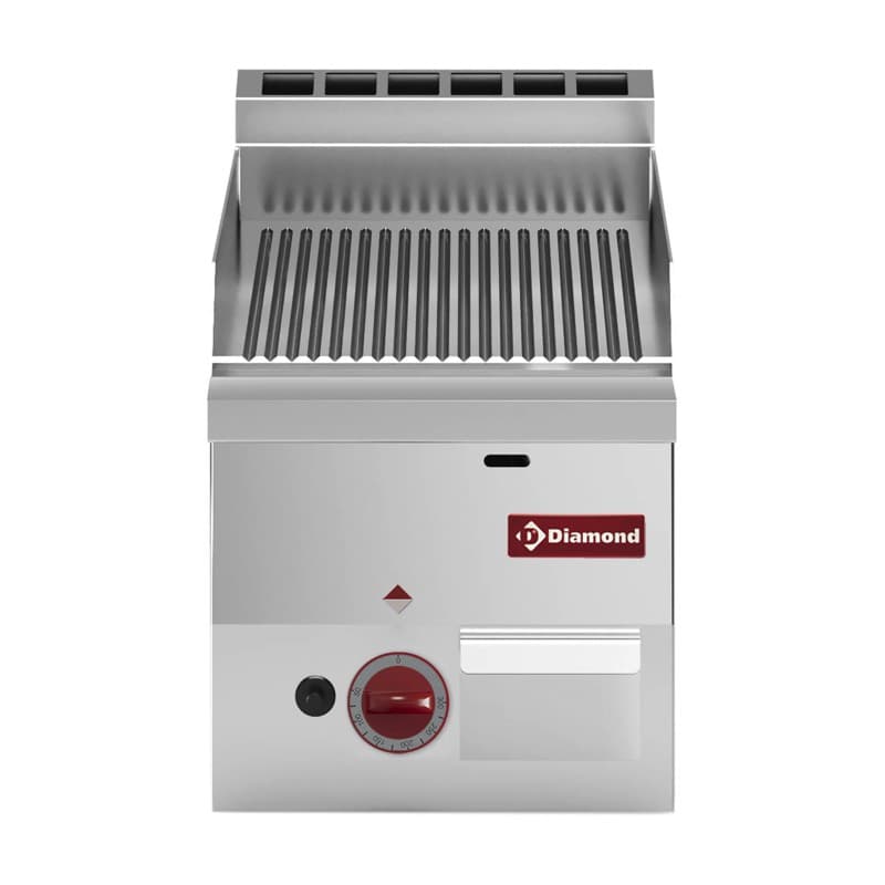 Plaque de cuisson gaz, surface nervurée -Top DIAMOND