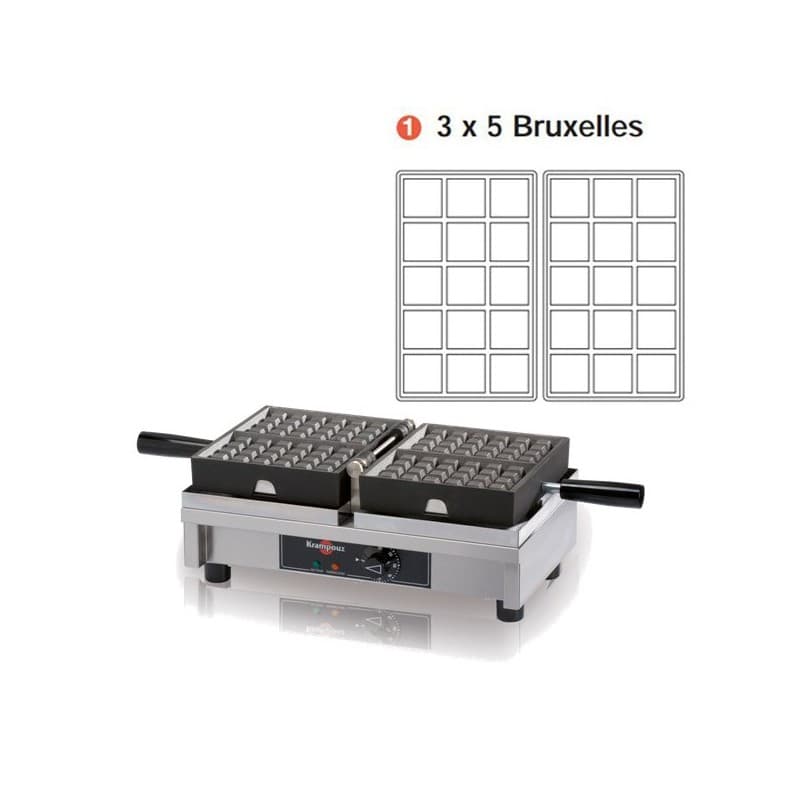 Gaufrier- 3x5 Bruxelles KRAMPOUZ
