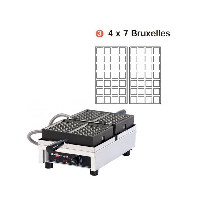Gaufrier- 4x7 Bruxelles AA KRAMPOUZ