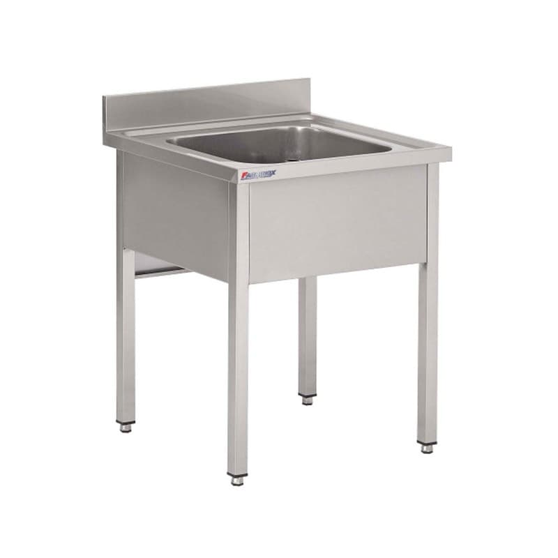 Plonge sans Égouttoir Largeur 600mm - 1 Bac