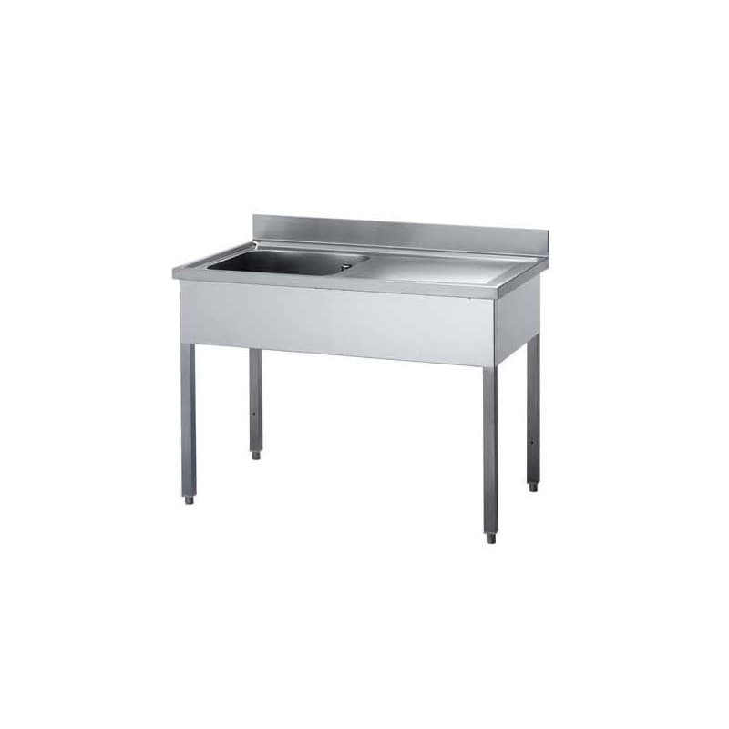 Plonge Inox Largeur 1600 mm - 1 Bac à Gauche