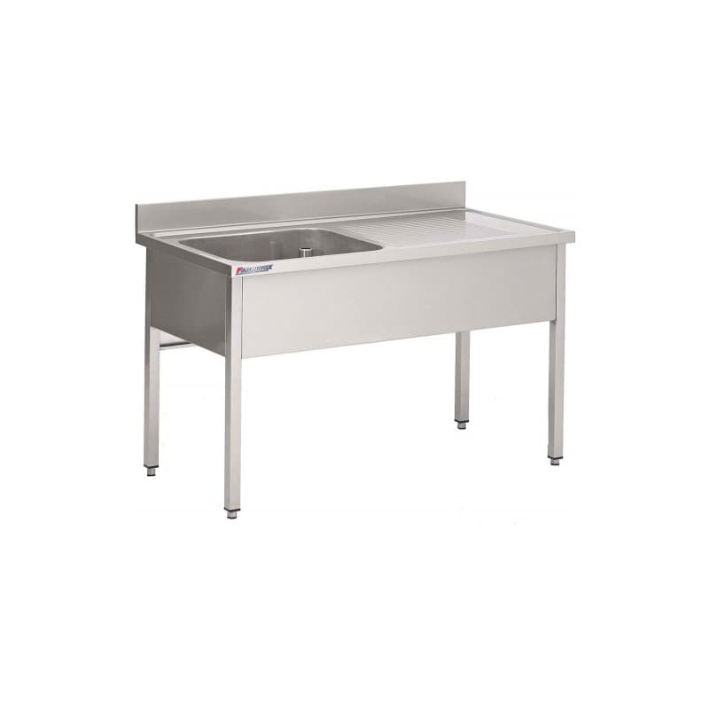 Plonge Inox Largeur 1400 mm - 1 Bac à Gauche
