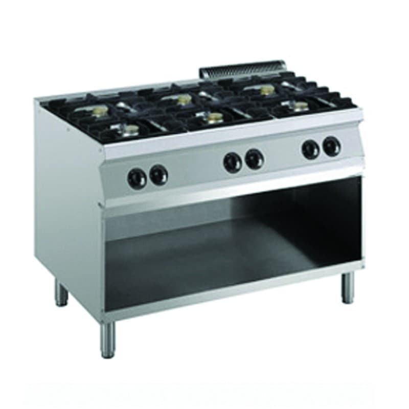 Fourneau gaz 6 feux sur baie libre DIAMOND DIAMOND