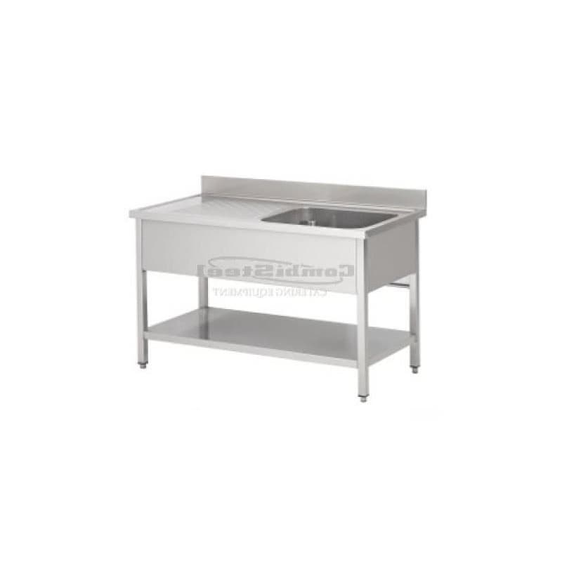 Table chef 1 cuve à droite 1400x700 COMBISTEEL
