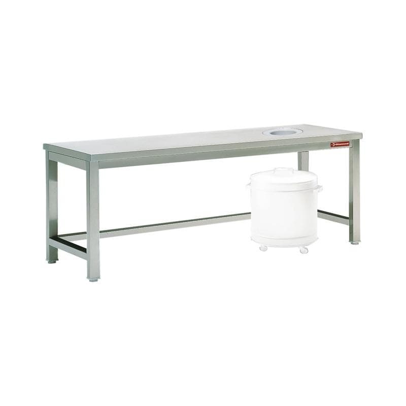 Table de débarrassage avec TVO 1400x700mm DIAMOND